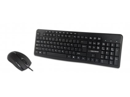 Esperanza EK137 Sada - USB klávesnice + myš Černá