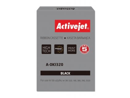 Activejet páska A-OKI320 (náhrada OKI 9002303; 3000000 znaků; Supreme; černá) 100 kusů