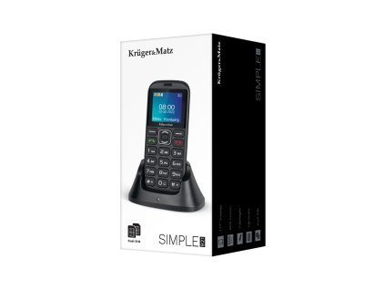 Kruger & Matz KM0921 4,5 cm (1,77") 72g Černá, Senior phone