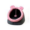 GO GIFT pelíšek pro kočky - grafitově růžová - 40x45x34 cm