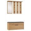 Šatní skříň PARMA 100x35x180 cm, řemeslné dubové dřevo