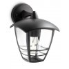 CREEK BLACK WALL LUMINAIRE FAÇADE WALL LAMP 1X E27/ 60W IP44 ALUMINUM/ PLASTIC