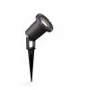 PULED BLACK LUMINAIRE GROUNDLIGHT HAMMER 1X GU10/ 5W IP44 ALUMINUM/ GLASS