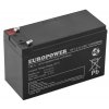 Baterie AGM EUROPOWER EP 7,2-12 12V 7,2AH Černá