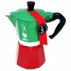 Bialetti 0005323 ruční kávovar Moka konvička 0,24 l Zelená, Červená, Bílá