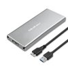 Qoltec 51833 Kryt | M.2 SSD disk | SATA | NGFF| USB 3.0 | Super rychlost 5GB/s | 2TB | stříbrný