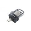 SanDisk Ultra Dual m3.0 USB paměť 32 GB USB Type-A / Micro-USB 3.2 Gen 1 (3.1 Gen 1) Černá, Stříbrná, Průhledná