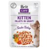 BRIT Care Fillets in Gravy krůtí filety v omáčce - vlhké krmivo pro koťata - 85 g