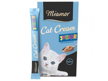 392343 miamor cat cream junior pamlsek pro kocky 6 x 15g