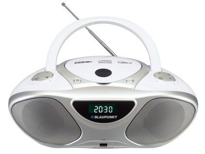 Blaupunkt BB14WH CD prehrávač CD rekordér Strieborná, Biela