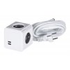 515418 allocacoc powercube extended usb e fr 3m napajeci prodluzovacka 4 ac zasuvky ac zasuvek