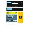 537726 rhino tape nylon 19mm 3 5m black on yellow