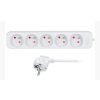 Solight Prodlužovací kabel, 5 zásuvek, bílý, 1,5m, PP40