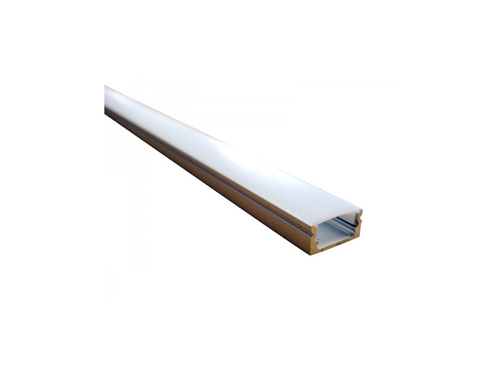 lišta AL profil LINE 8 přisazený mléčný