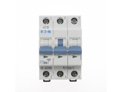 eaton pl7 b20 3 jistic trifazovy 20a 263390 4015082633905 20589