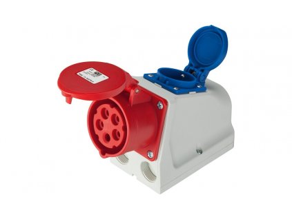 zásuvka na zeď 32A 5P 6H+230V PCE COMBO 9225