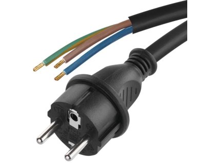 kabel FLEXO 3x2,5/3m černá guma S03430