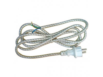 kabel FLEXO 3x0,75/2,4m bílá opředená S00003