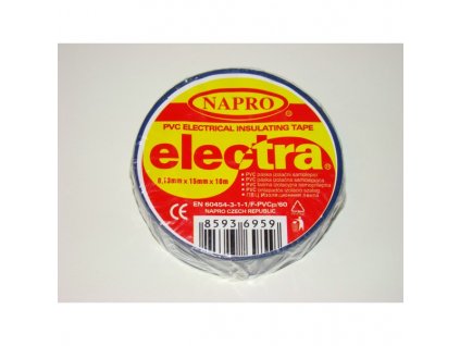 páska  PVC 0,13mmx15mmx10m ELECTRA modrá