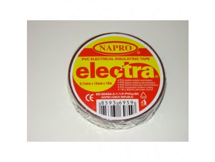 páska  PVC 0,13mmx15mmx10m ELECTRA hnědá