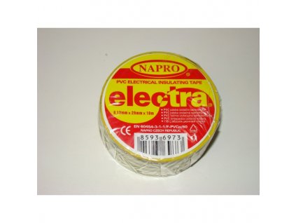 páska PVC 0,13mmx25mmx10m ELECTRA žluto-zelená