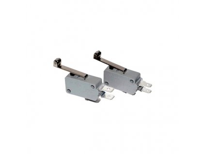 mikrospínač s pákou a kladkou 16(4)A / 250V AC, 28mm, 6,3x0,8 mm, IP00