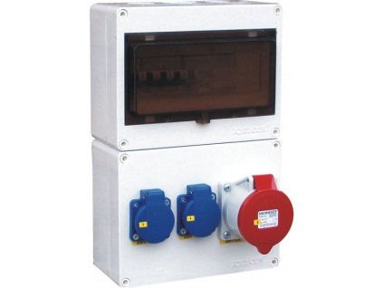 skříň zásuvková RJ120111 2x230V/16A 1x400V/32A/5P