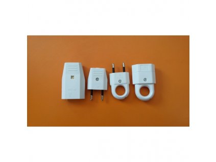 spojka plochá 1xEURO, 250V, 10A(zásuvka)