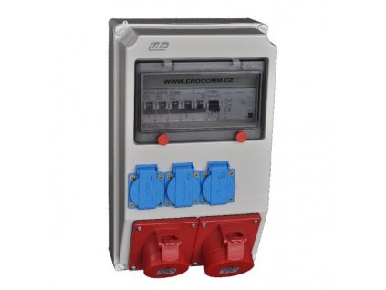 skříň zásuvková Z59.311DZ 3x230V 1x400V/16A/5P 1x400V/32A/5P