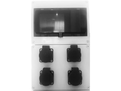 skříň zásuvková RJ140020 4x230V/16A IP44