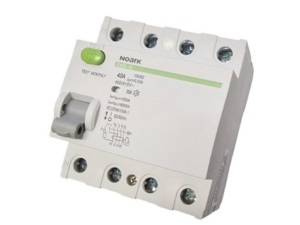 chránič 4P 40A 30mA EX9L-N 6kA proudový NOARK 108362