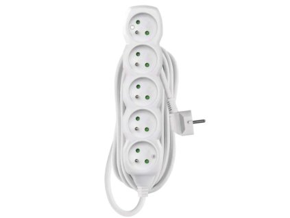 prodlužovací kabel 5 zásuvek 10m P0510