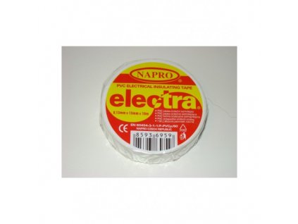 páska PVC 0,13mmx25mmx10m ELECTRA bílá