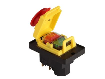 tlačítko SSTM-316 bezpečnostní  s hřibovou  aretovací ovládací hlavicí