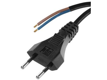 kabel FLEXO 2x0,75/5m černá S19275