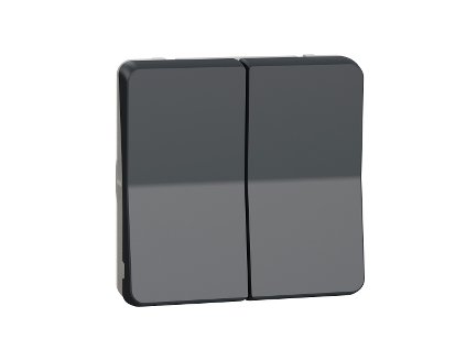 spínač č. 1/0+1/0 žaluziový MUR35042 IP55 Antracit MUREVA STYL