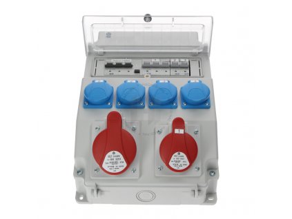 skříň zásuvková ROS-11/I-22 4x230V/16A 1x400V/16A/5P 1x400V/32A/5P IP44