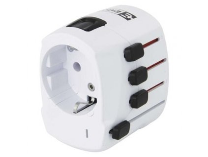 adaptér cestovní univerzální do zahraničí (Ame.,Asie,Afrika)