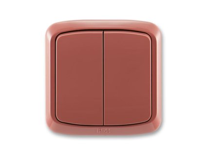 spínač č. 5 IP44 3558A-05940 R2 vřesově červená TANGO
