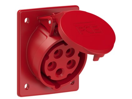 zásuvka vestavná 16A 5P 400V IP44 PC-415-6