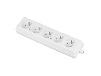 zásuvka pohyblivá 5-násobná bílá GN-570 JONEX