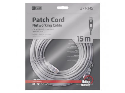 kabel PATCH UTP 5E, 15m