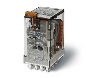 relé 55.34.8.110.0040 prům.min., DIN, 4P/7A, 110V AC, MA+MI