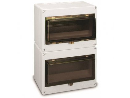 elcon rozvodnice sj120 ip 55 bila s kourovymi dvirky 20 modulu rozvadec 8594025482160 48062