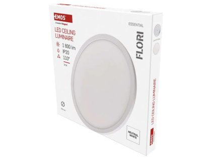 svítidlo LED přisazené FLORI ZM1400 kruhové bílé 18W NW IP20