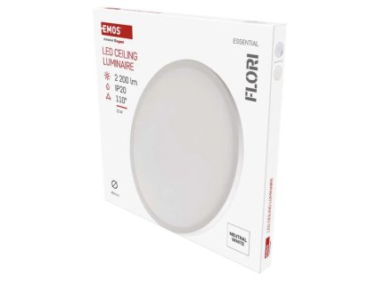 svítidlo LED přisazené FLORI ZM1401 kruhové bílé 22W NW IP20