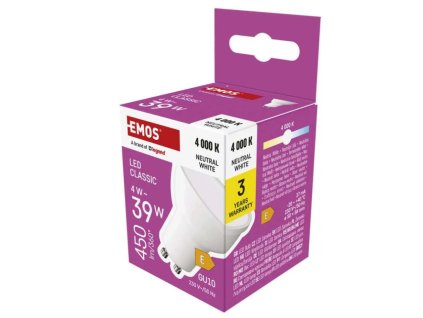 žárovka LED GU10 4W Classic NW ZQ8E23