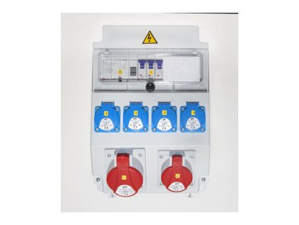 skříň zásuvková 001105415 4x230V/16A 1x400V/16A/5P 1x400V/32A/5P IP54