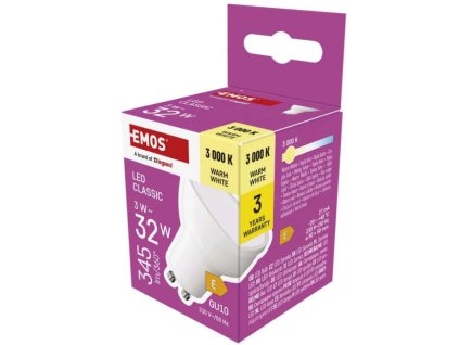 žárovka LED GU10 3W Classic WW ZQ8E12