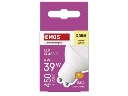 Screenshot 2025 01 21 at 10 37 45 LED žárovka Classic MR16 GU10 4 W (39 W) 450 lm teplá bílá CZ EMOS